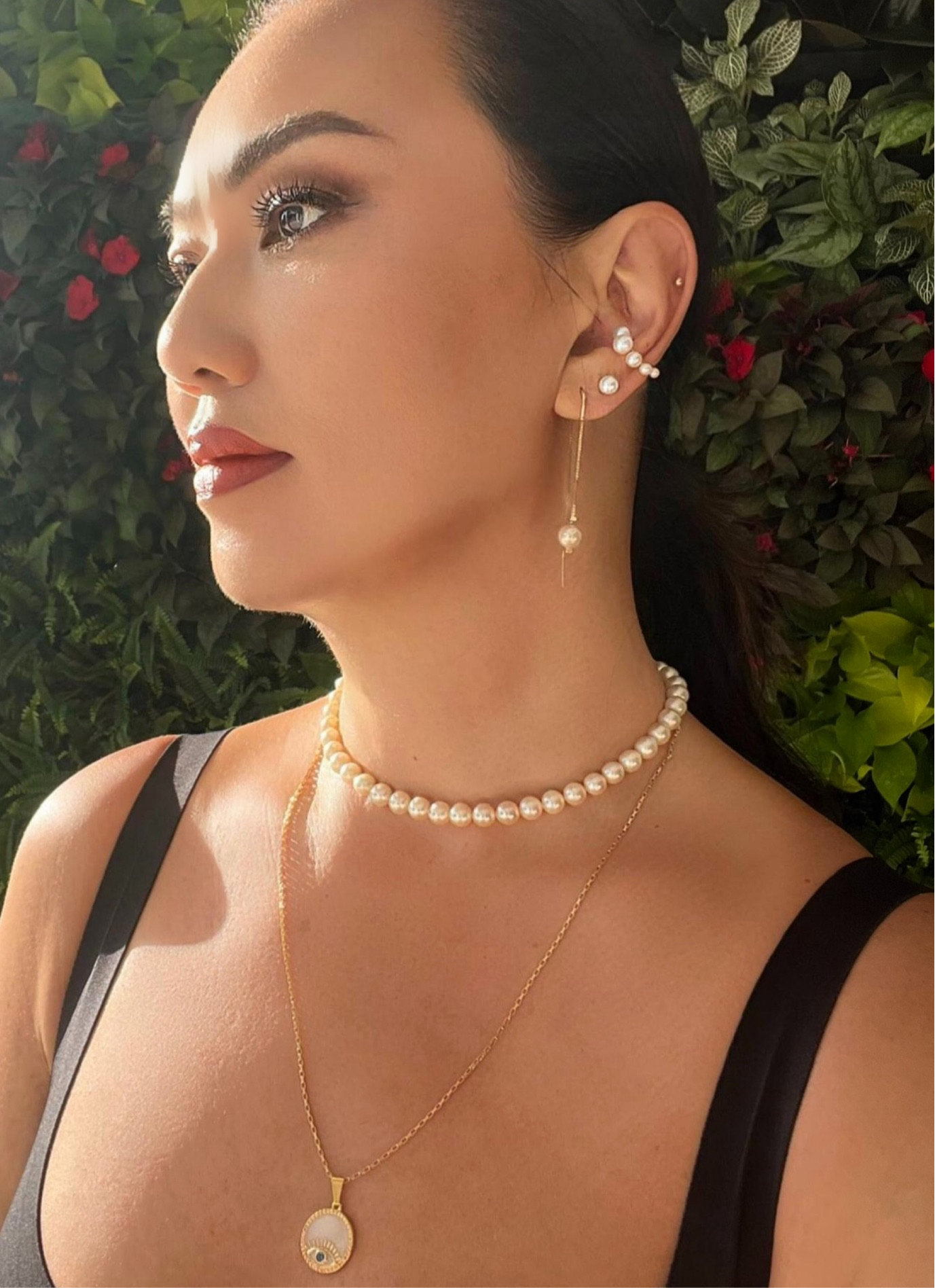 Pearl Threader Earrings