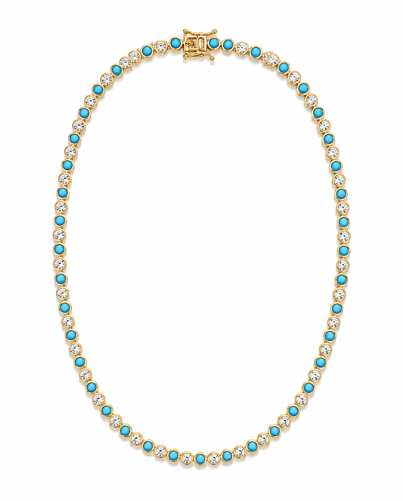 Nepo Baby Turquoise & Diamond Necklace