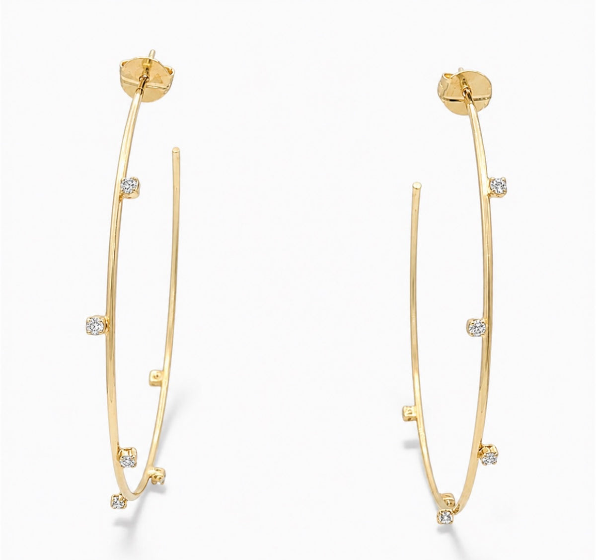 Twilight Diamond Hoops