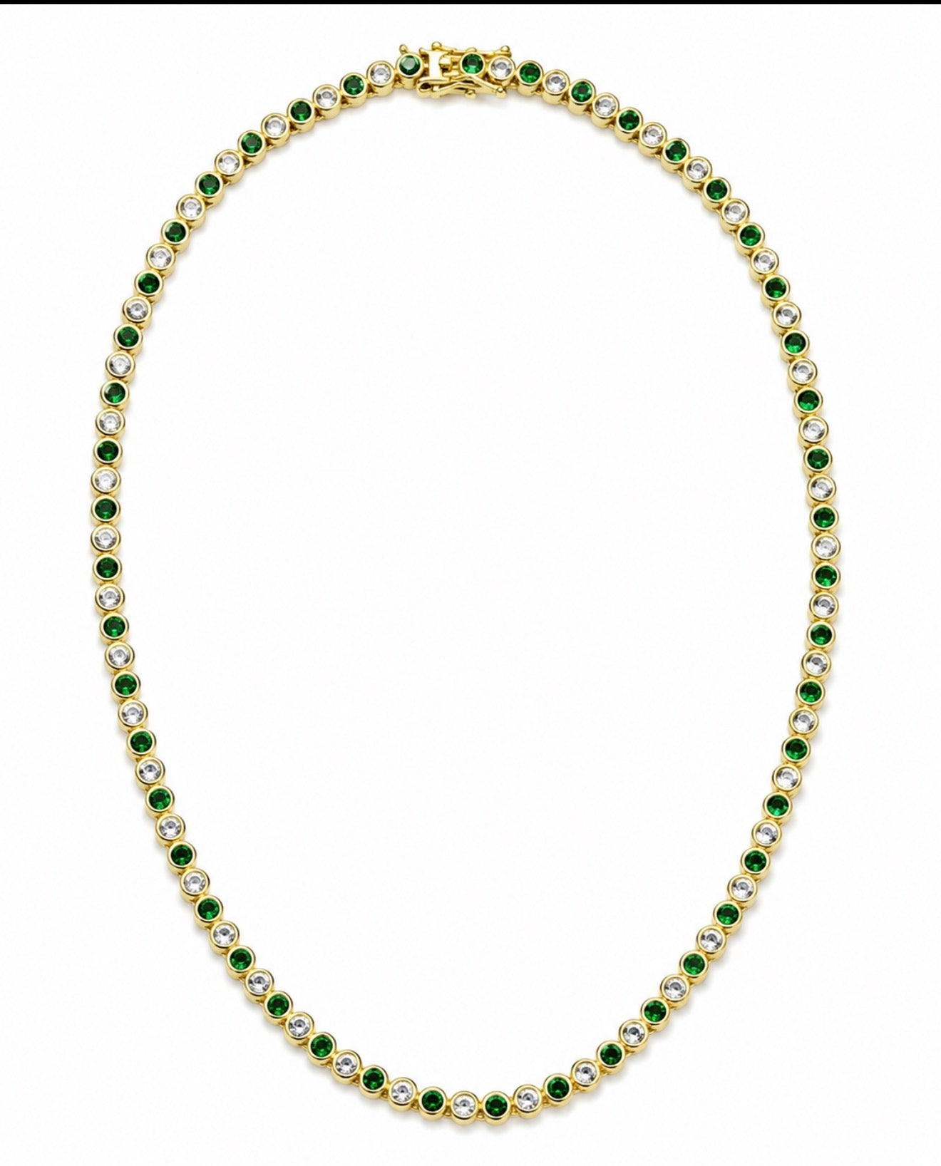 Nepo Emerald Tennis Necklace