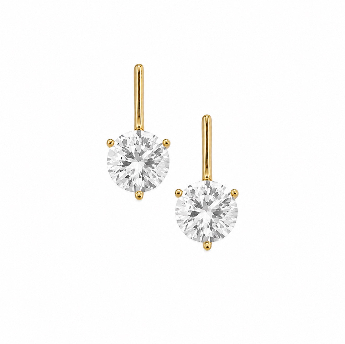 The Icon Bar Round Stud Earrings