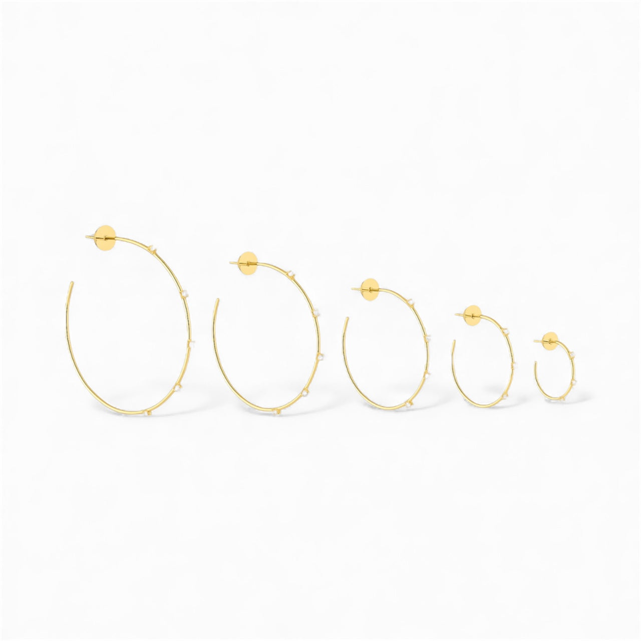 Twilight Diamond Hoops - Extra Large
