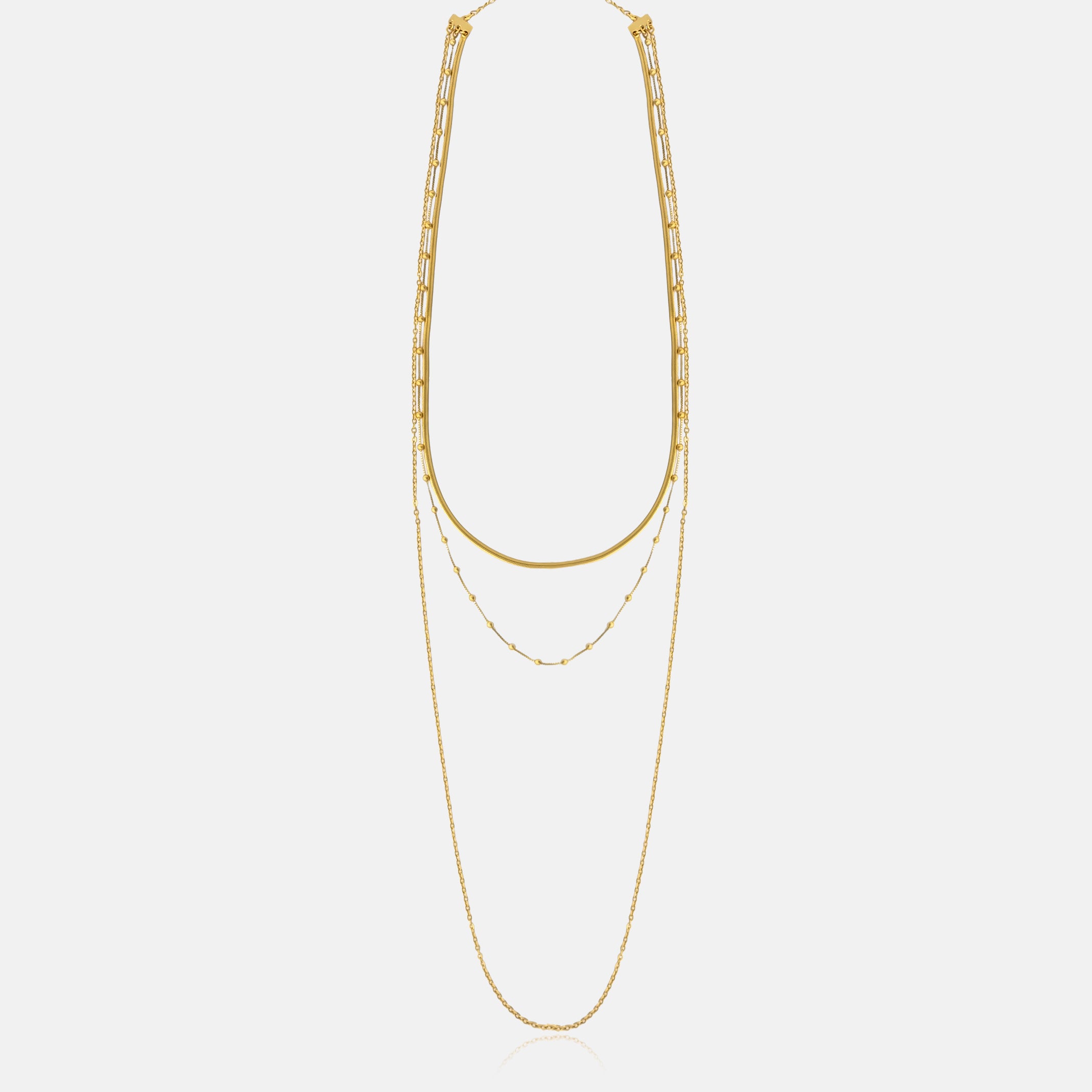 Trinity Luxe 3-Layer Necklace