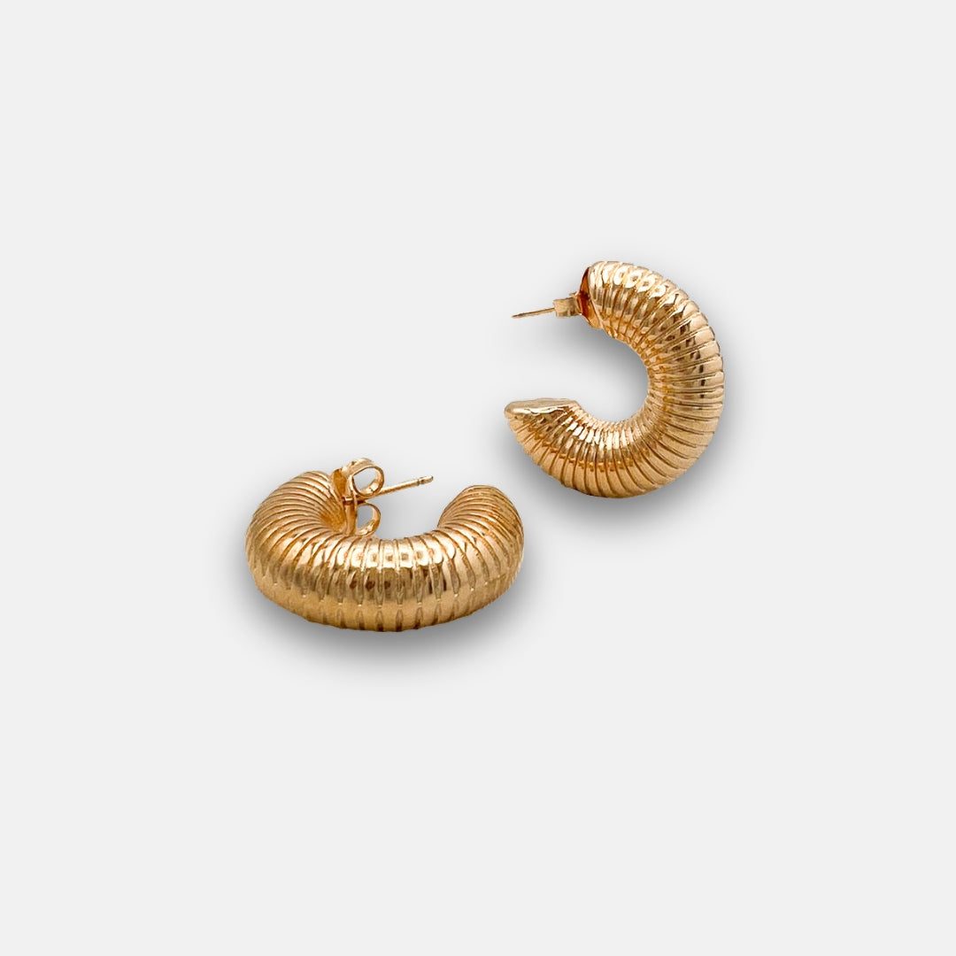 Tube Hoop Earrings