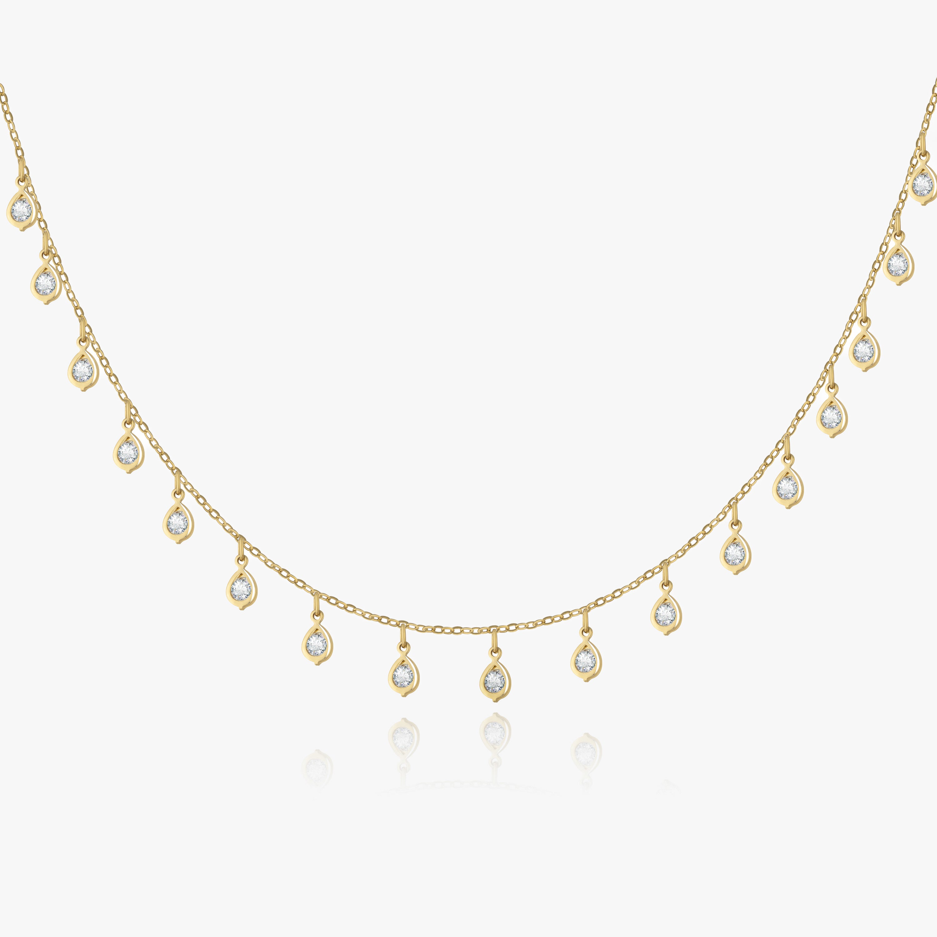 Water Drop Diamond Collar Chain
