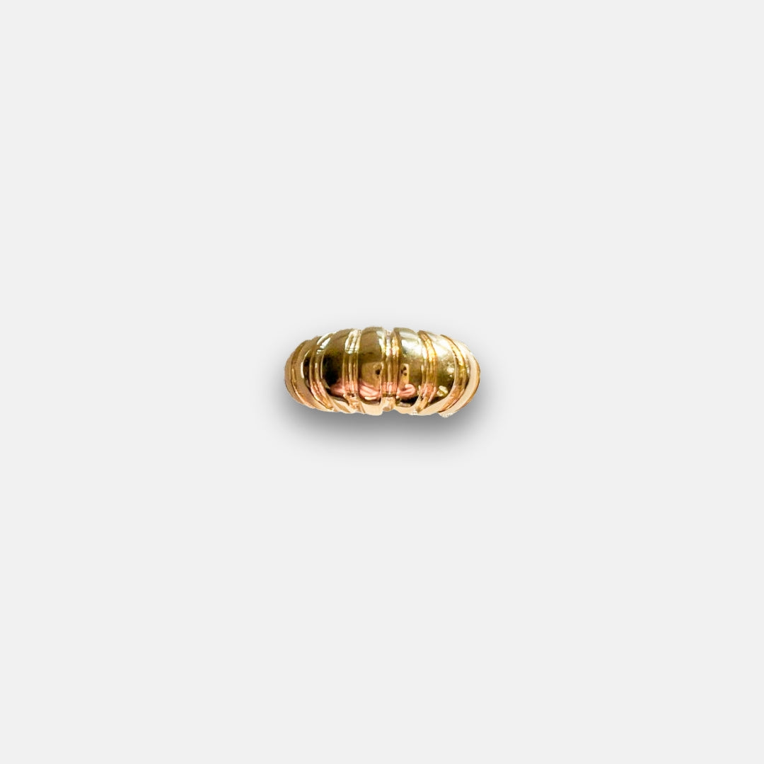 Chunky Croissant Ring | Bold Sculptural Textured Statement Jewelry