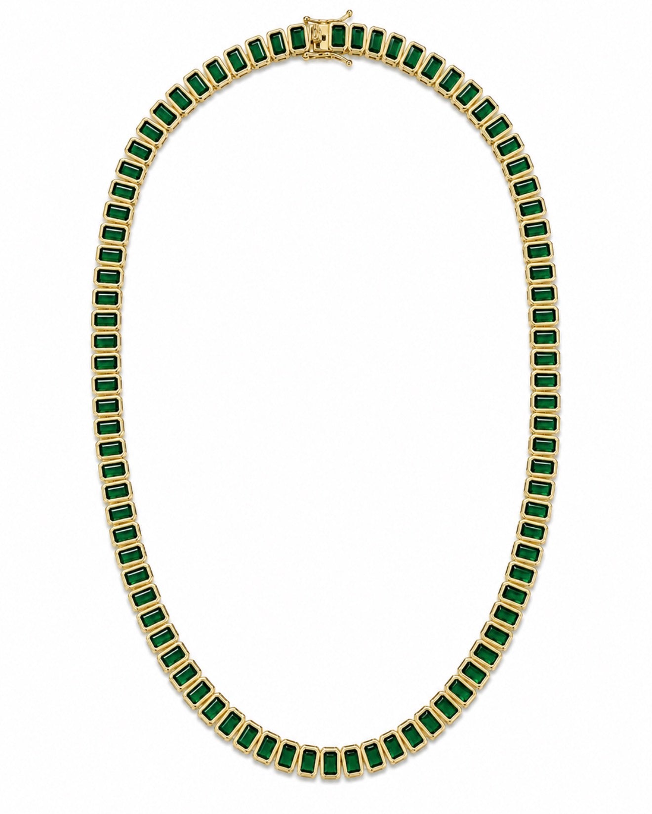 Royale Emerald Tennis Necklace