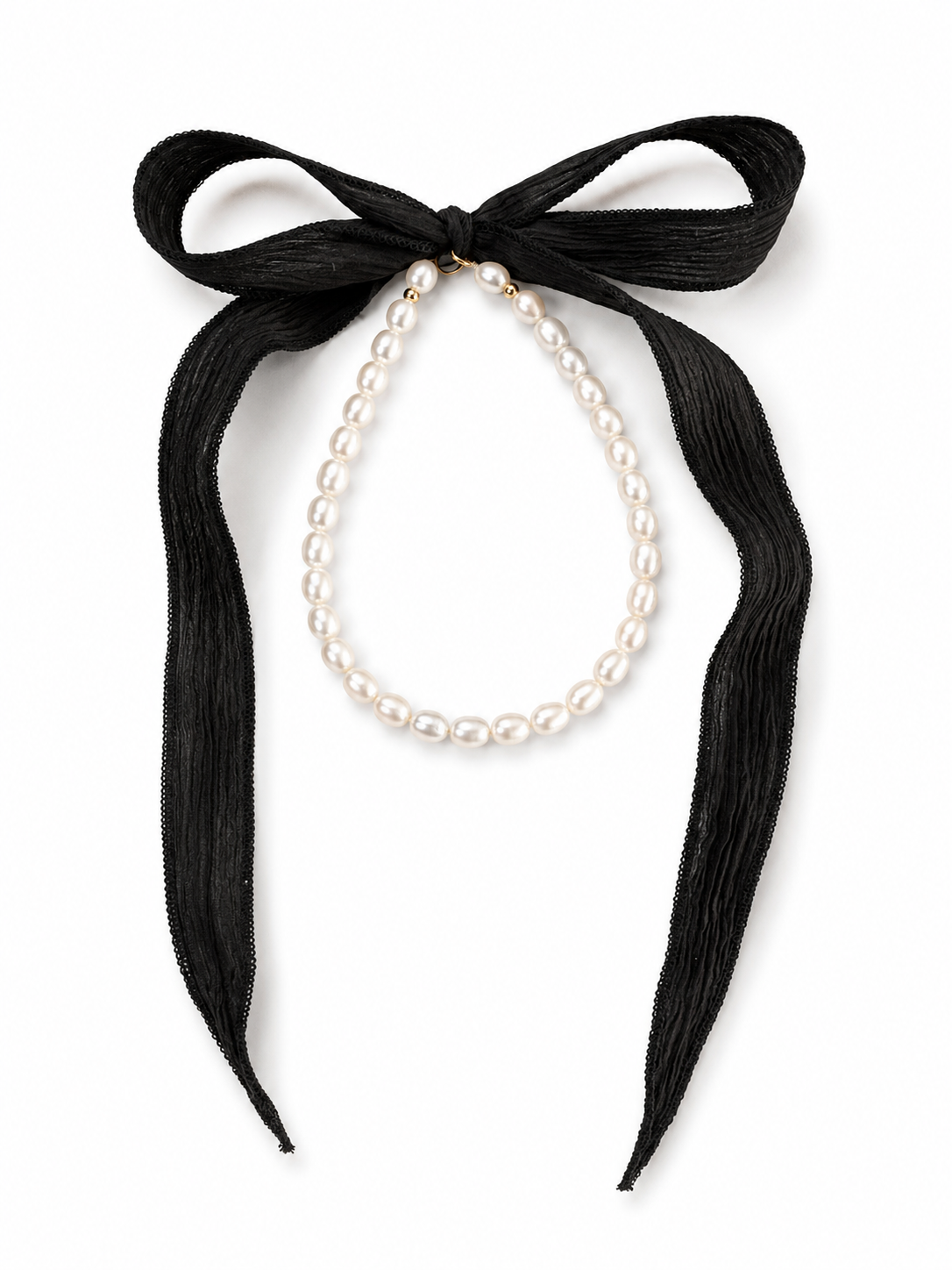 The Muse Pearl Silk Choker