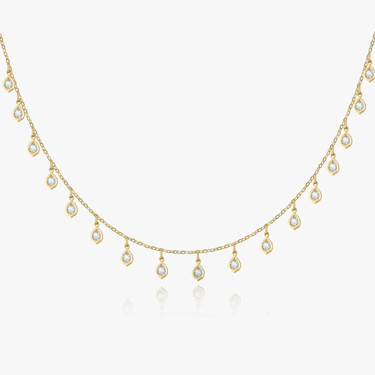 Water Drop Diamond Collar Chain