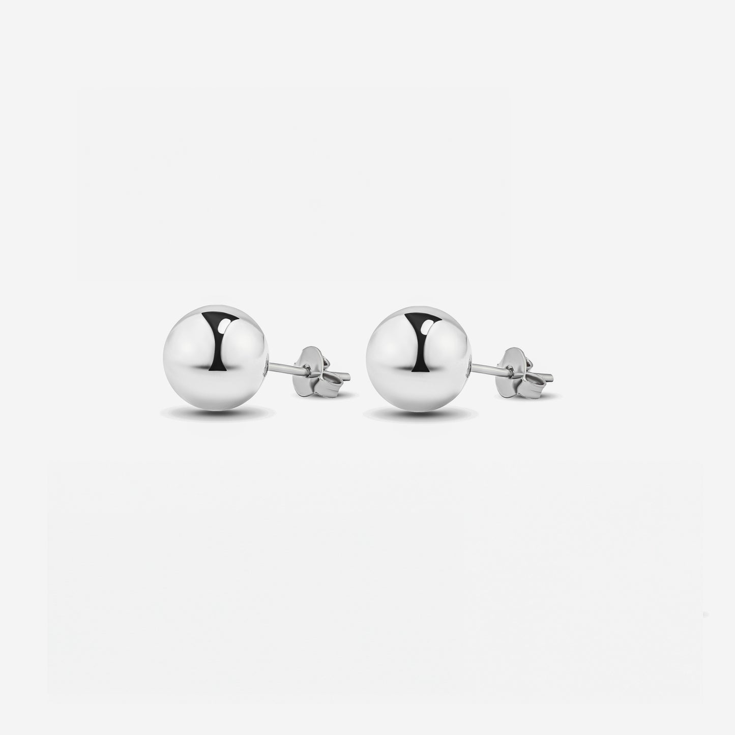 Silver Ball Earrings