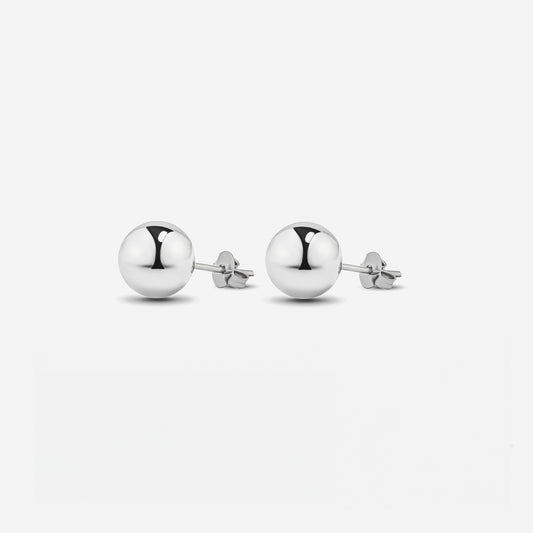 Silver Ball Earrings